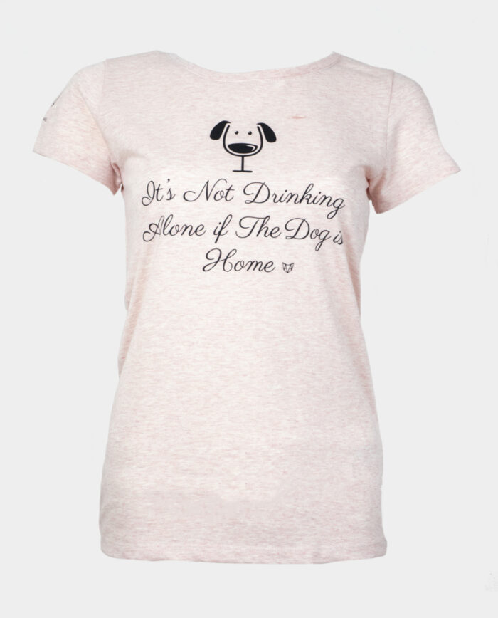 It's Not Drinking Alone Dog Pink