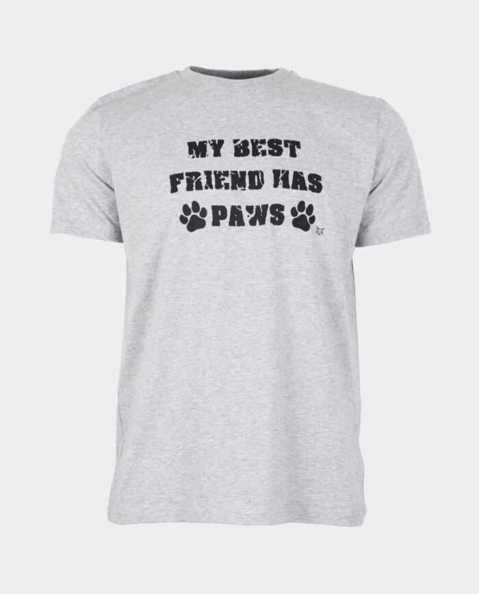 My Best Friend Has Paws Grey