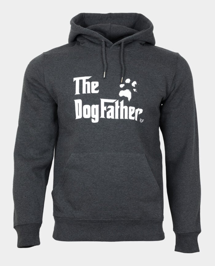 The Dogfather Hoodie Dark Heather Grey