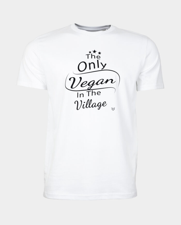 The only vegan in the village tshirt white