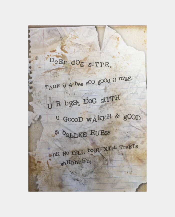 Dog Sitter Letter