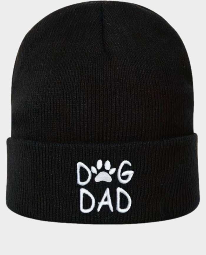 Dog Dad Beanie Black