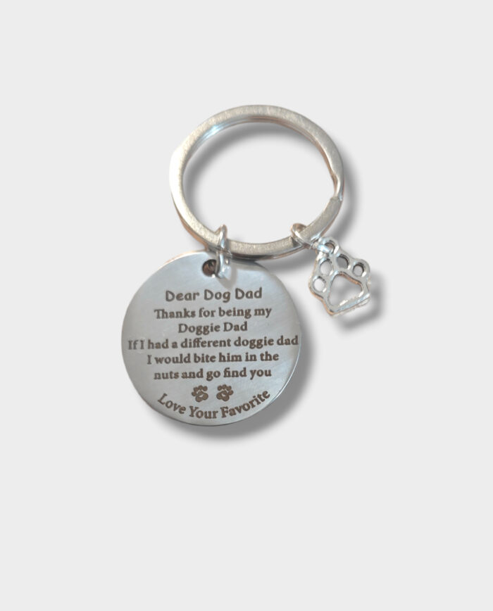 Dog Dad Keyring