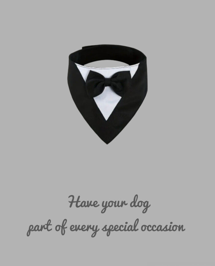 Dog Tux Bandana.