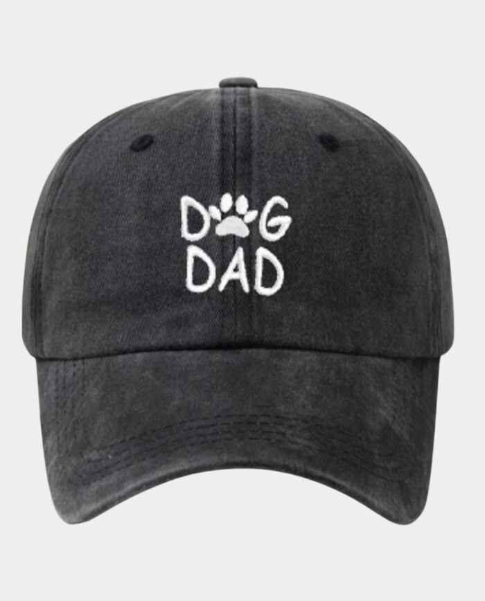 Dog Dad Baseball Cap - Vintage Black