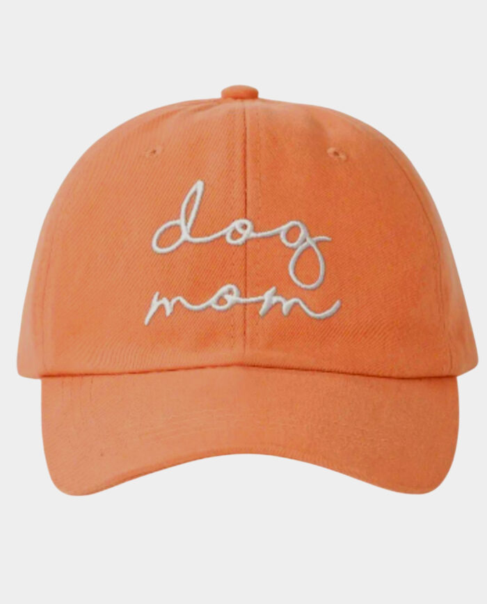 Dog Mom Baseball Cap - Dark Peach