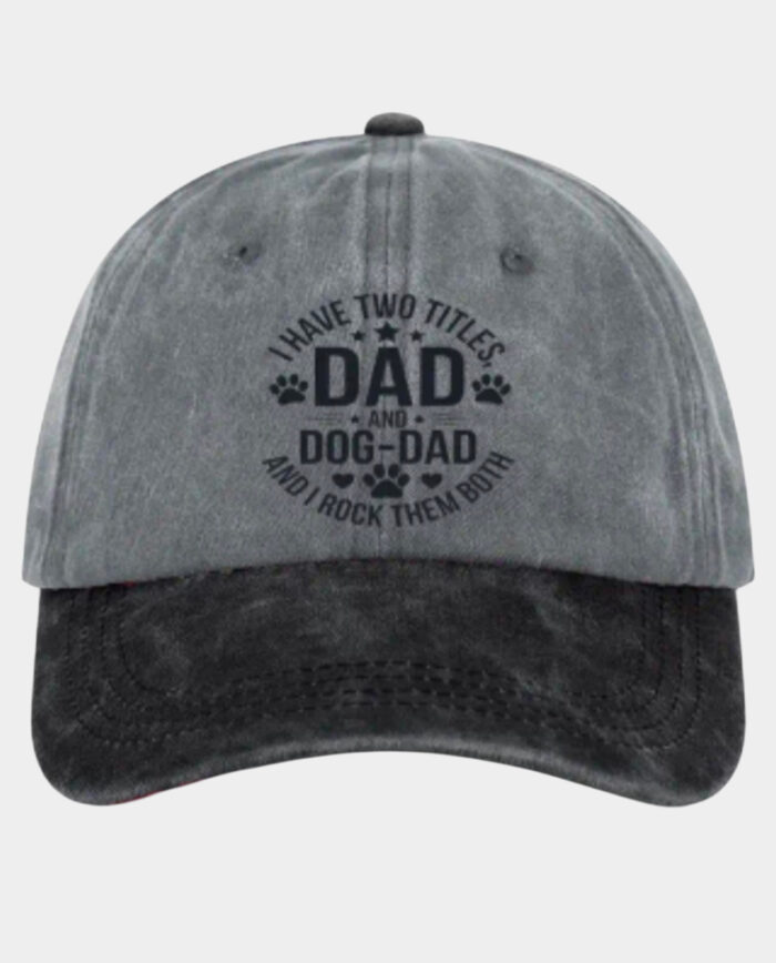 Dad and Dog Dad Baseball Cap