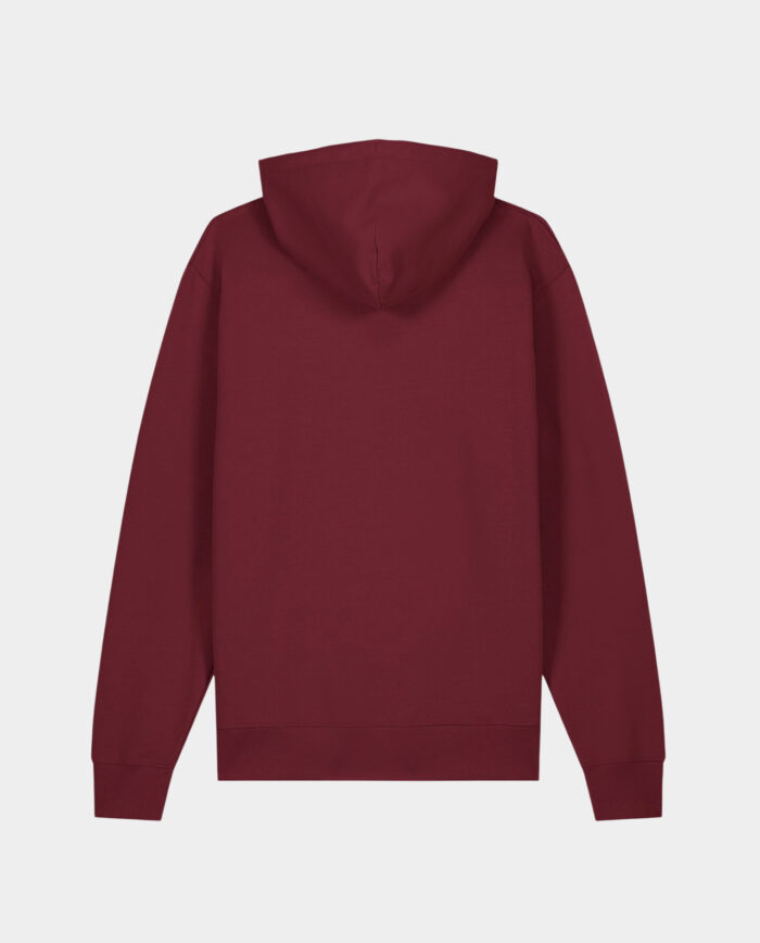 Dog Mom Hoodie Back - Burgundy